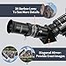 Telescope for Astronomy, 200X Pro 400/70 FMC Glass Optical Refractor Telescopes, With Adjustable Tripod Phone Adapter Barlow Lens Moon Filters Carrying Bag for Kids Adult Beginners