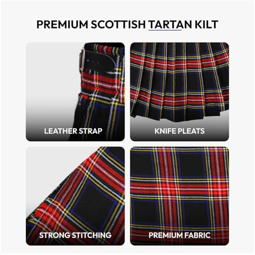Image of Authentic Scottish Men's Tartan Kilts - Highland Light Weight Value Kilt | Embrace Your Heritage with Comfort