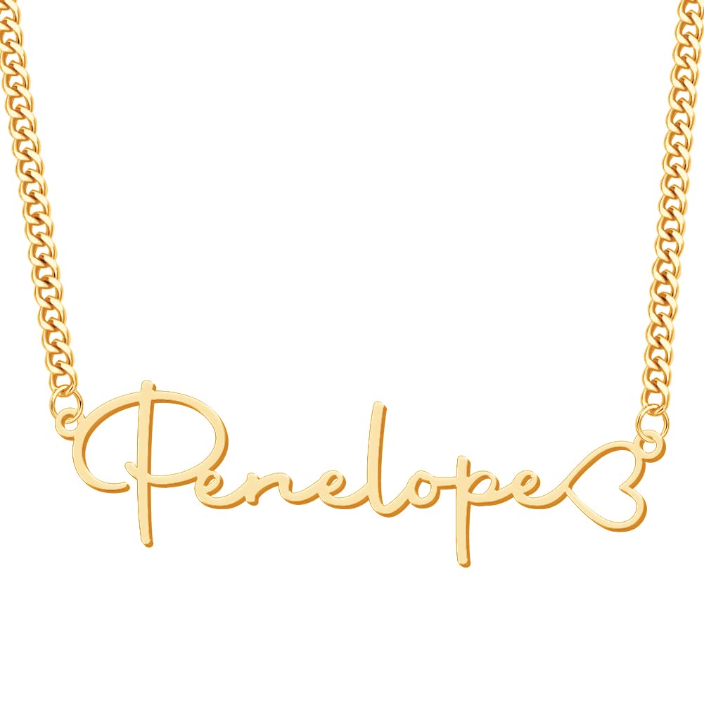 Yoke Style Custom Name Necklace for Women, Customized Nameplate Necklace Dainty Personalized Jewelry Gifts for Girlfriend, Mom