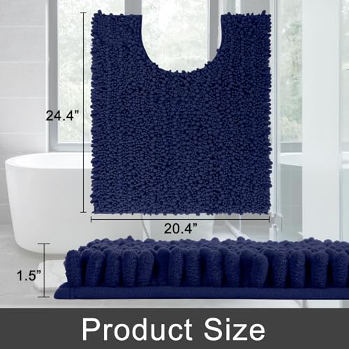 image for Yimobra Toilet Rugs U Shaped 24x20, Soft Comfortable Absorbent Chenill