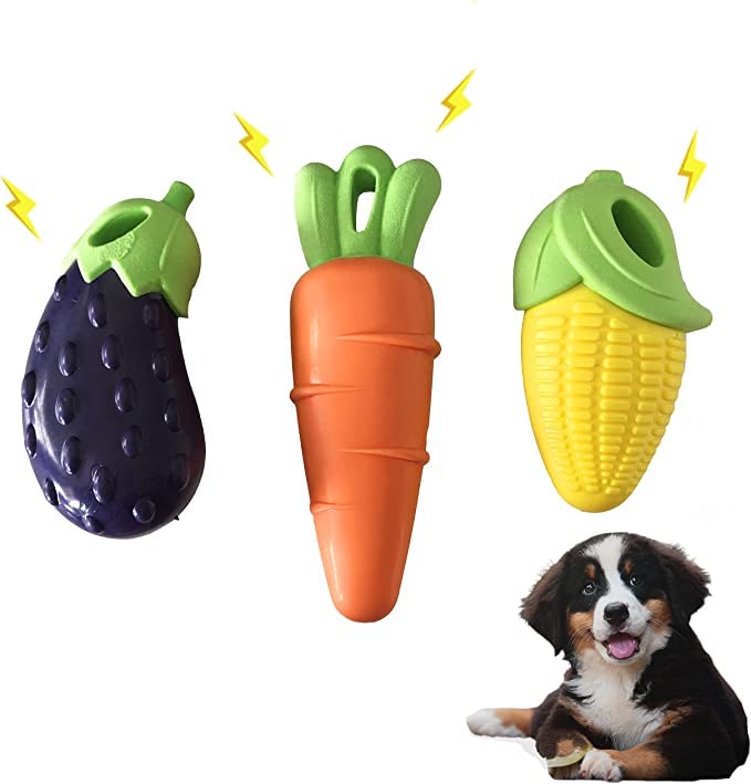 RvPaws Non Toxic Squeaky Chew Toys - Durable Rubber Indestructible Toy for All Breeds of Dogs - Pack of 3 (B0BNQGMW4D) Amazon Price History, Amazon Price Tracker