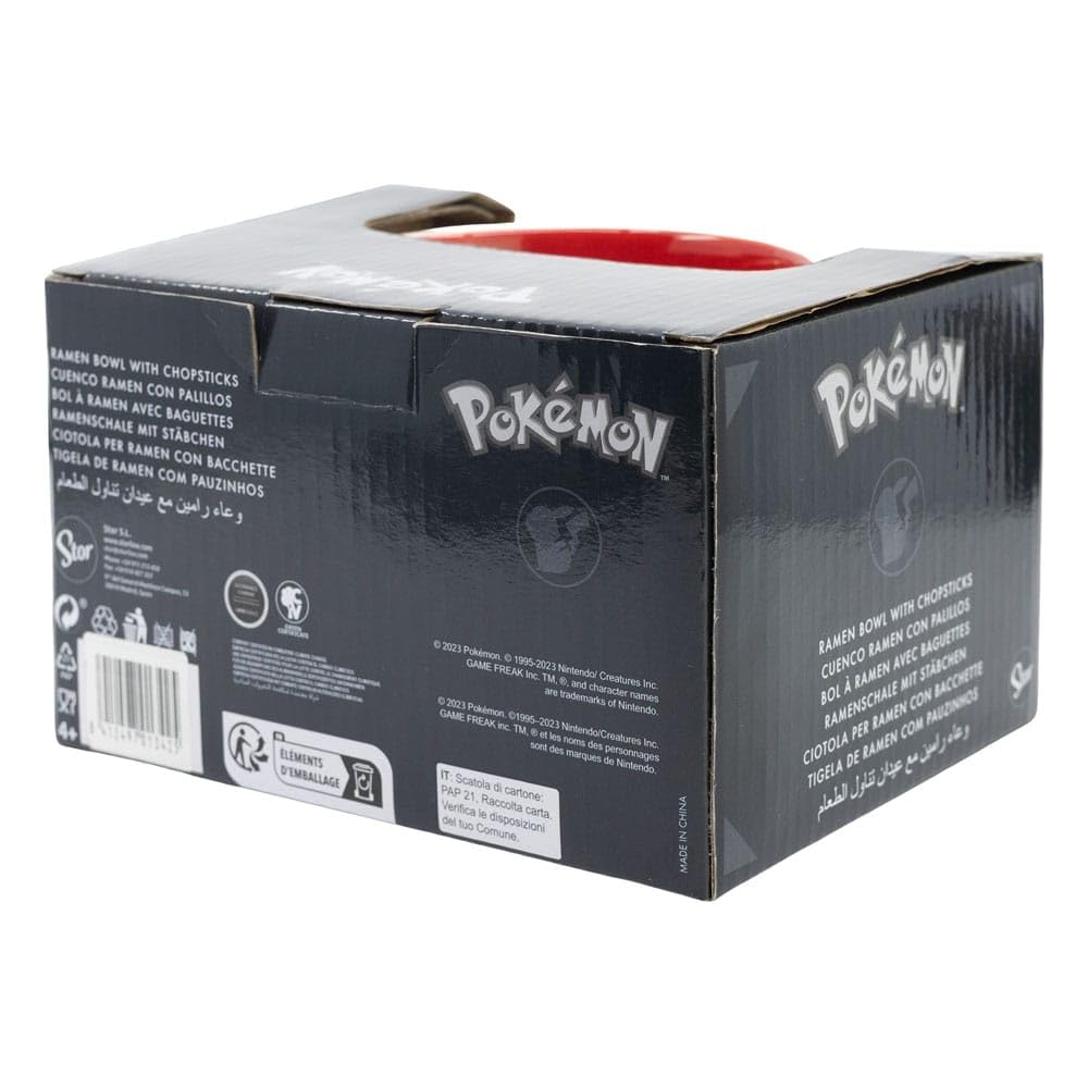 POKEMON Pikachu - Bol à Ramen avec bagietka - 450 ml