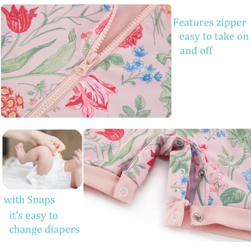 Image of UMELOK Baby Girl Swimsuit Infant UPF 50+ Bathing Suit Size Months