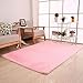 Gotd Fluffy Rugs Anti-Skid Area Rug Dining Room Home Bedroom Carpet Floor Mat (19.6" x 31.5", Pink)