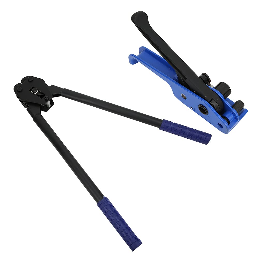 Hyuduo Pinza per Imballaggio, Tenditore Manuale per Reggette in PP/PET, Adatta per Reggette in Plastica PET, in Particolare per Imballaggi di Medie dimensioni. (Set 2 pezzi)