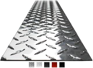 DiamondLife Diamond Plate Sheet Metal, Heavy-Duty Genuine Commercial-Grade Mill Finish Diamond Plate Aluminum Sheet, USA Made Aluminum Tread Plate (Natural 16in. X 120in.)