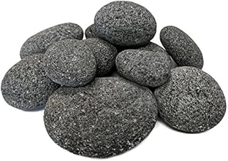 Midwest Hearth Lava Stones for Gas Fire Pit and Fireplace (X-Large (3"- 5"))