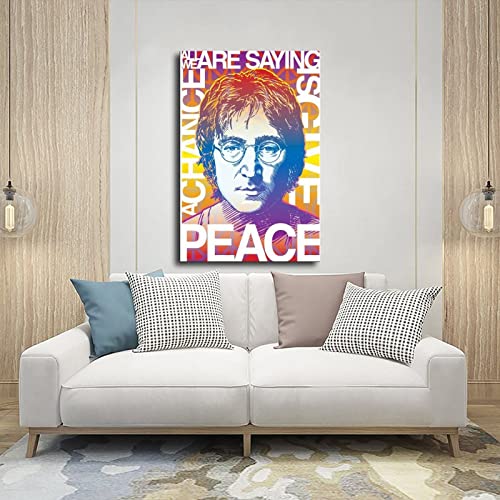 Poster John Lennon (13) sur toile pour décoration de chambre à coucher, paysage sportif, bureau, chambre, cadeau, 20 x 30 cm - Les Beatles, Paul McCartney, John Lennon, RIngo Starr, George Harrison Poster John Lennon (13) sur toile pour décoration de chambre à coucher, paysage sportif, bureau, chambre, cadeau, 20 x 30 cm – Image 6