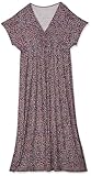 Amazon Essentials Vestido Entallado Largo (Talla Grande Disponible) Mujer, Negro Estampado de Confeti, XXL