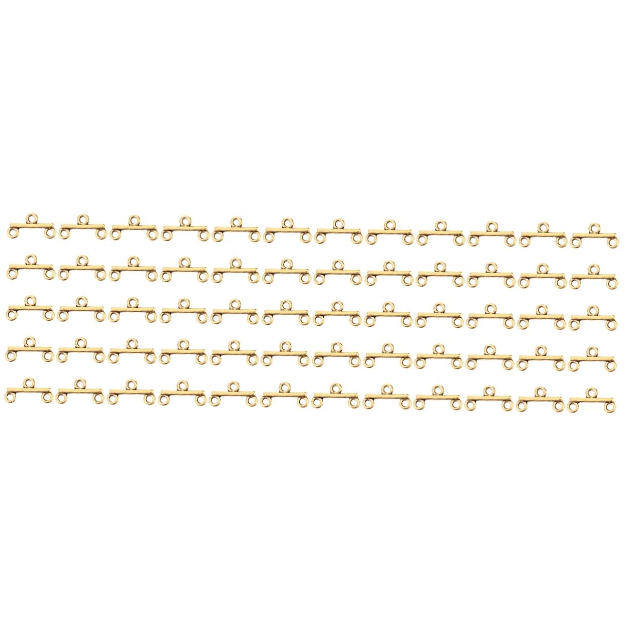 NUOBESTY 300stücke Schmuckverschluss Doppelreihige Karabinerverschlüsse Für Halsketten Und Armbänder Robuste Kettenverbinder Antikgold Langlebig Und Leicht Für Handgefertigten Schmuck