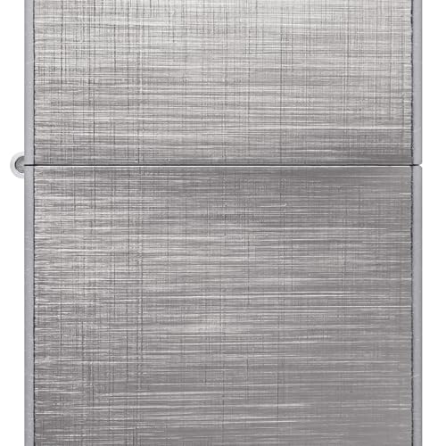 Encendedor Zippo Linen Weave Plateado miniatura 1