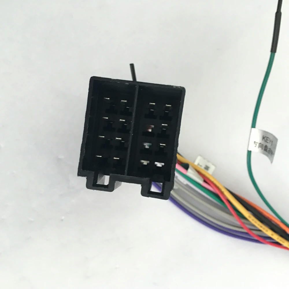 Oulesh Arnés Cableado para VW, arnés de cableado del Adaptador de Radio de Coche 2 DIN