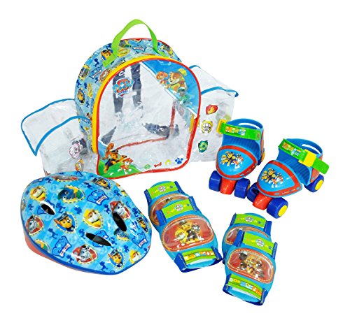 PAW PATROL: Mochila  Roller 4 Ruedas  Casco y Protecciones  Saica Toys 7475