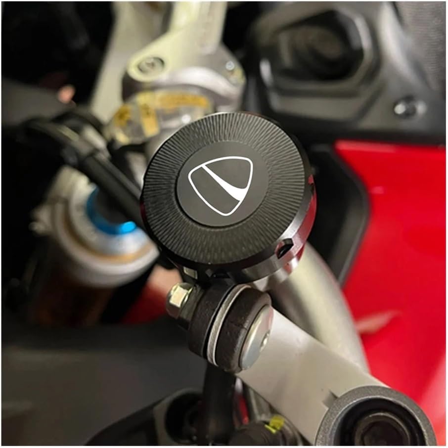 Fluid Reservoir Cap for Hypermotard 1100 950/SP 848 1098 1198 st&reet fi&ghter V4 Motorcycle Front Brake Clutch Rear Brake Fluid Reservoir Cover