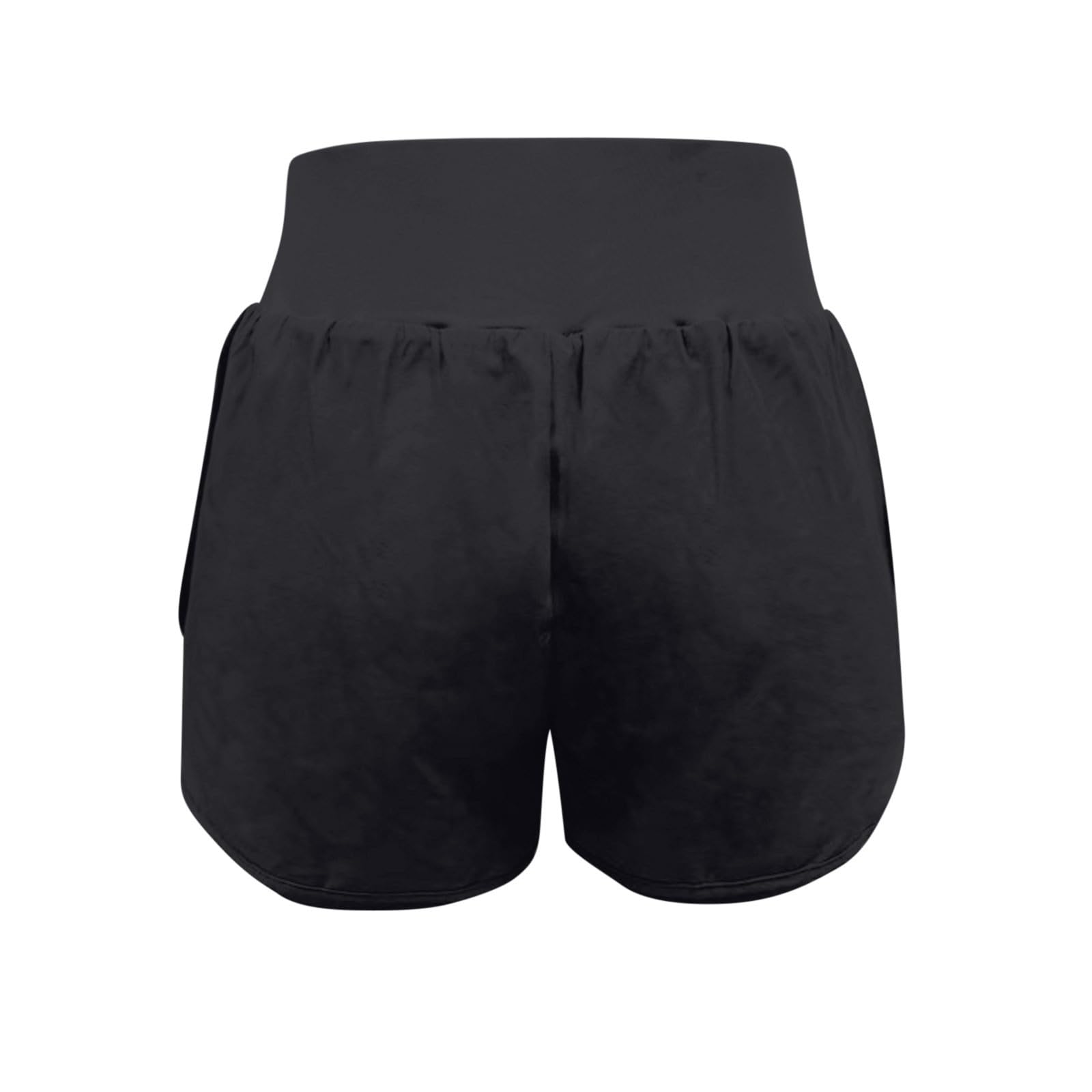 Generisch Damen 2-in-1 Sport-Shorts mit integrierter Innenhose - Funktionale Laufshorts mit praktischer Handytasche | Kurze Hose für Fitness, Yoga und Laufen