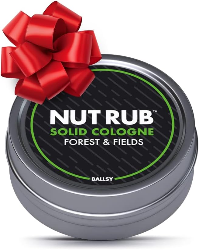 Ballsy Body & Groin Rub, Cologne for Everywhere, with Beeswax, Coconut and Sunflower Seed Oil, Forest and Fields .85 oz