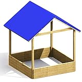 Sandkasten MORITZ mit Dach 134x134cm