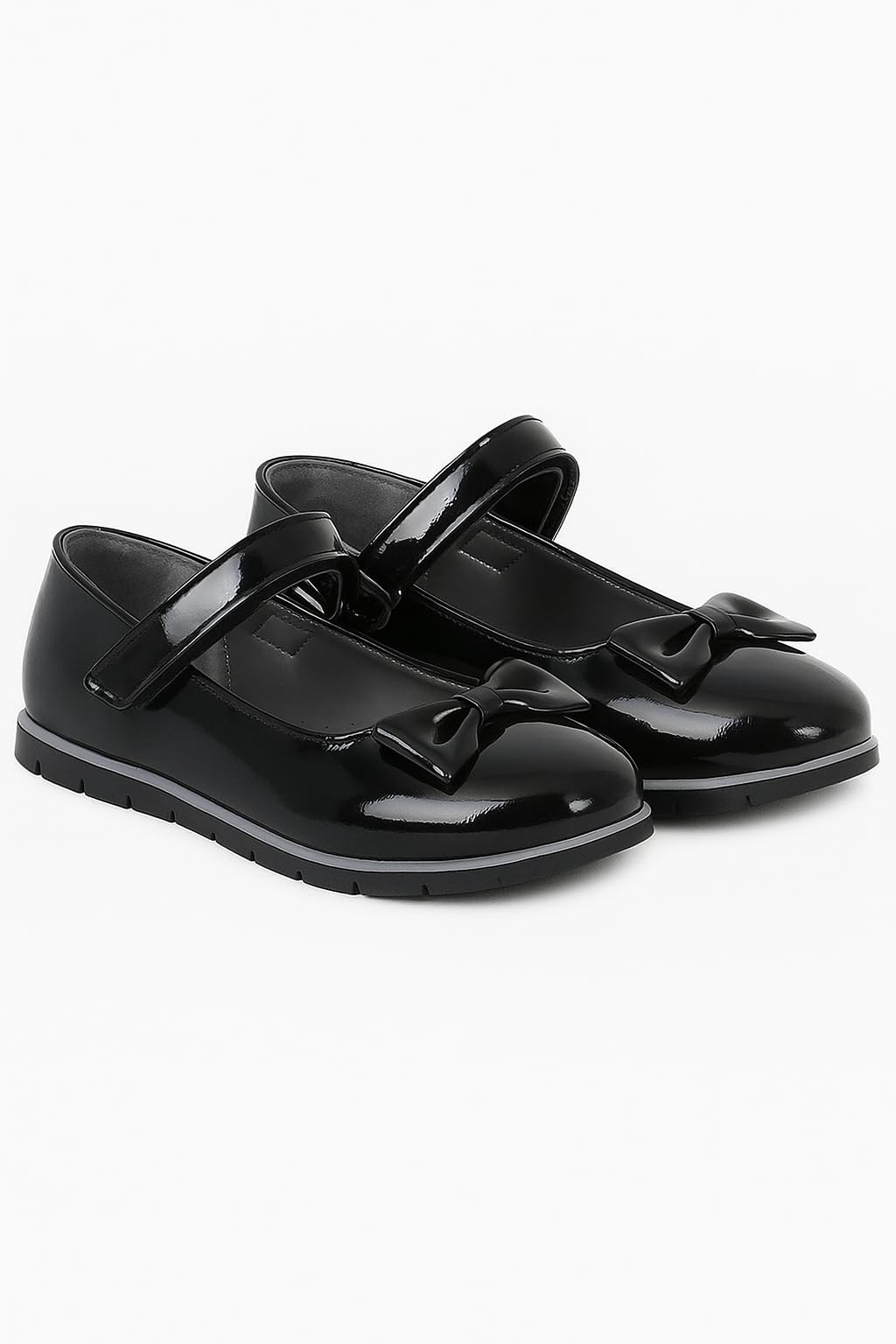 SIRRI Zapatos de Vestir Mary Jane de Charol para niñas, Calzado Plano para comunión y Ocasiones Especiales.