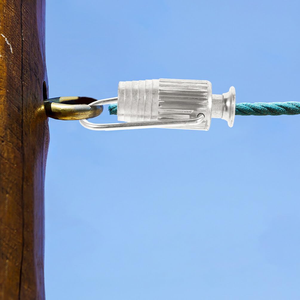 Alipis Aluminium Clothesline Tensioner Wire Rope Tensioner Metal Rope for Clothes Lines