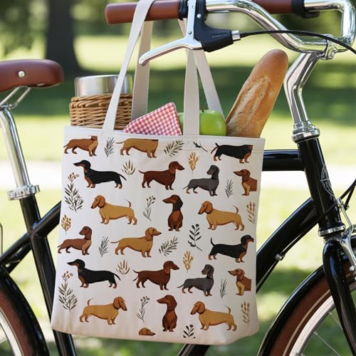 Bolsa Tote para Amantes de Mascotas de Lona para Mujer miniatura 3