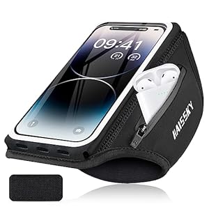 HAISSKY Sportarmband mit Reißverschlusstasche