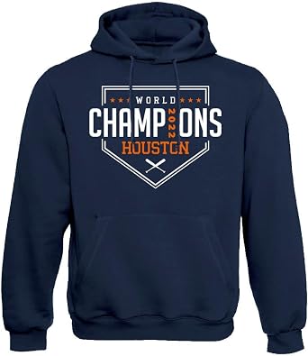 2022 World Champions Mens Hoodie Sweatshirt for Baseball Fans