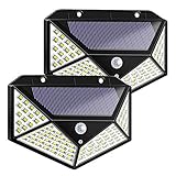 【Drei Beleuchtungsmodi】 Die Solarleuchten verfügen über drei Lichtmodi, die je nach Ihren Bedürfnissen und Vorlieben ausgewählt werden können. Sensormodus für starkes Licht. Halbheller starker Licht-Langmodus. Sensormodus für schwaches Licht. Sicherheitsleuchten sind empfindlicher und verfügen über einen größeren Bereich effektiver Sensoren.