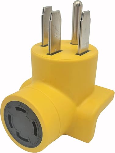 Miniatura 2 de Parkworld 62893 Adaptador de interruptor de transferencia de generador, RV/generador 50 Amp NEMA 14-50P a 30 Amp con bloqueo de 4 clavijas L14-30R,