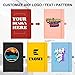 Personalized Notebook 20 Pack Bulk Journal with Logo/Text/Image A5 Lined Leather Custom Notebook for Men Women Daily Office, College Business Travel Writing