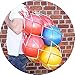 daxiongdi 9 Pelotas con un diámetro de 25 cm, utilizadas para Baloncesto de Pilates, fútbol, Voleibol, Waterpolo y Redes para Partidos