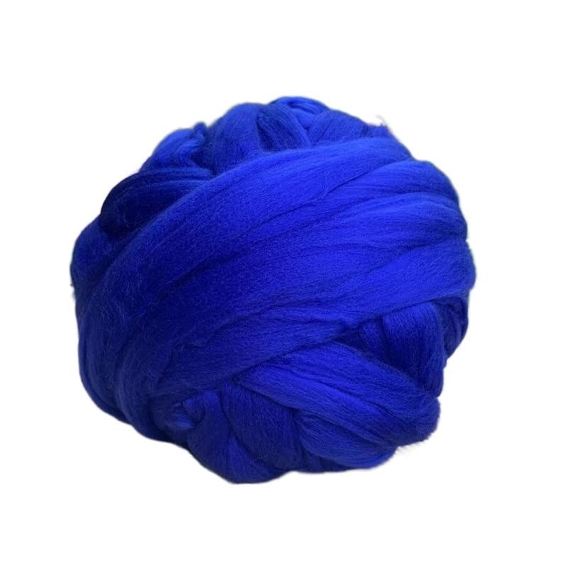 Wolle, 250 g, superweiches Wollgarn, Wollstrickdecke, Wollwolle, Handhäkelwolle Wolle, 250 g, superweiches Wollgarn, Wollstrickdecke, Wollwolle, Handhäkelwolle (Farbe: Braun) (Königsblau)