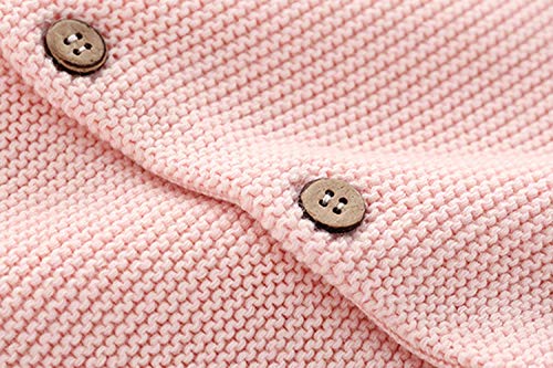 Ding-dong Baby Kid Boy Girl Knitted Button Rabbit Hooded Outwear Cardigan4