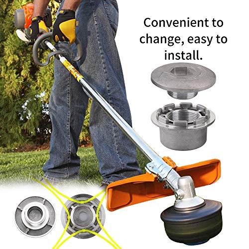 OWSOO Cilíndrico liso universal alumínio aparador cortador de grama superior strimmer acessório com