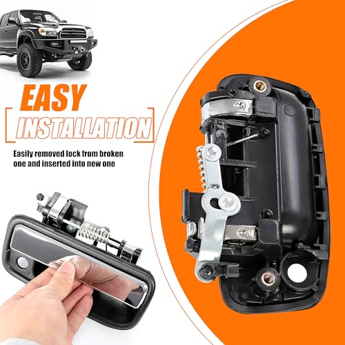 ECOTRIC Outside Exterior Door Handles Front Left Driver & Right Passenger Side Compatible with 1995-2004 Toyota Tacoma 2004-2012 Toyota Hilux Replacement for 6922035030 6921035030 769MX 768MX by ECOTRIC - Image 6
