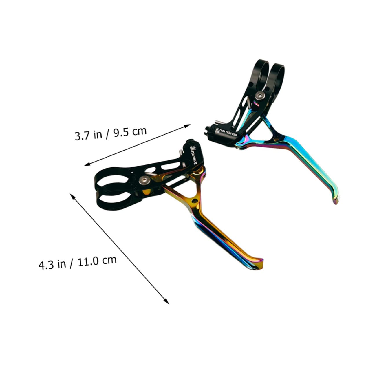 SUPVOX Leve Freni Bici in Lega di Alluminio Leggere 1 Paio | Cnc Lavorazione, Struttura Cava Antiusura, per Cavi Testa Piccola e Bici Pieghevole o Mountain Bike