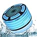 Produktbild Bluetooth Dusch Lautsprecher Wasserfester Wireless Speaker mit FM Radio Tragbarer Wireless Duschradio Super Bass und LED Beleuchtung Eingebautes Mikrofon für Strand, Pool, Küche & Home