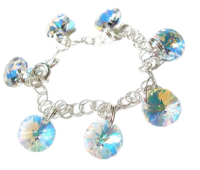 Bracelet argent 925 cristaux aurores boréales pour illuminer vos soirées