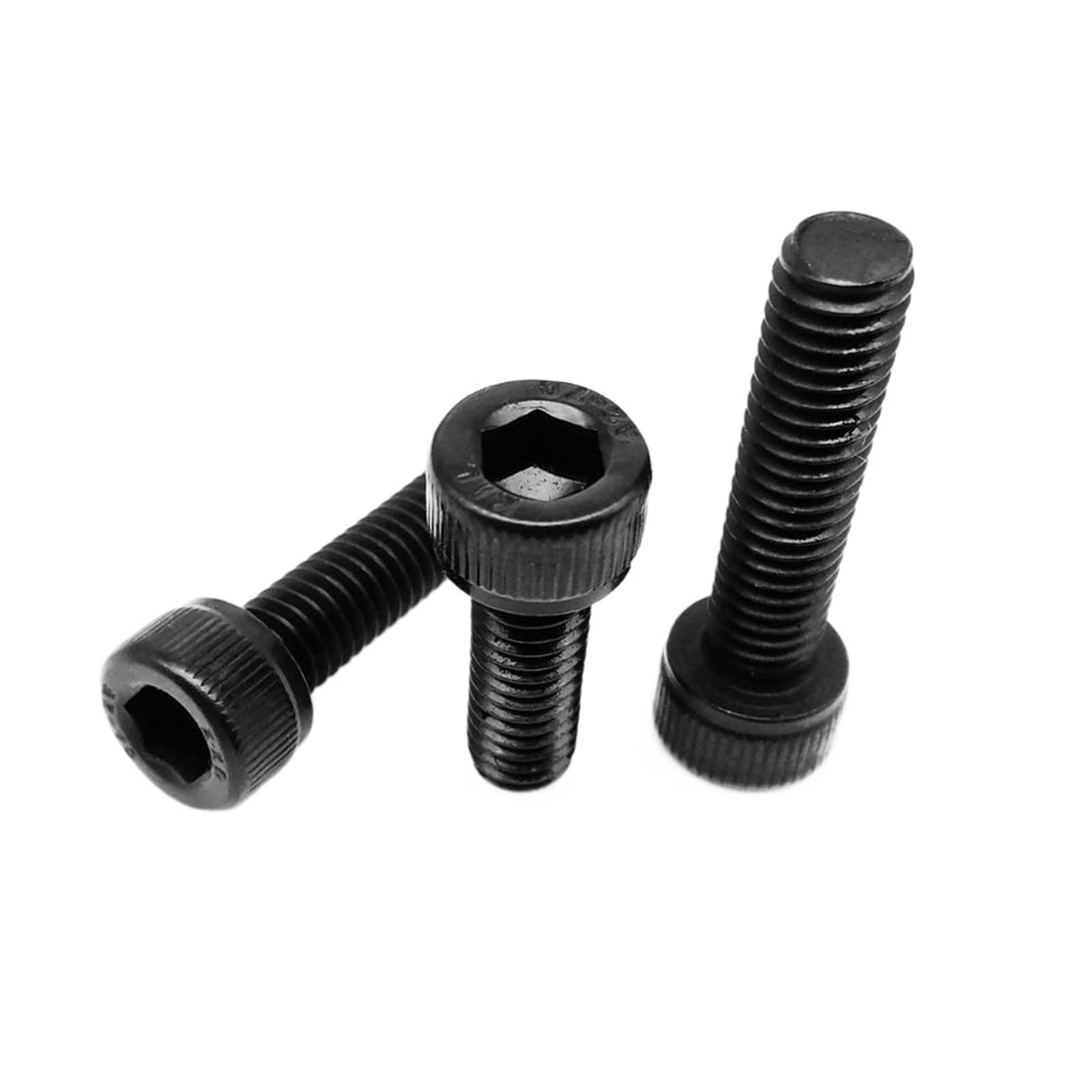 Tornillos de máquina de cabeza redonda de seis lados, Juego de 288 tornillos de cabeza cilíndrica hexagonal de acero inoxidable 304 negro M2-M8 6-100 mm (10pcs M5x30mm)