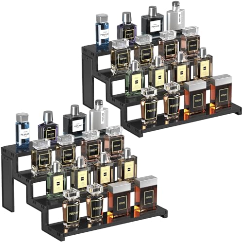 Lifewit Rangement Parfum Acrylique, Presentoir Aperitif buffet, Casiers et Présentoirs pour Collection, Figurines, Cupcakes, Vernis à Ongles, épices,...