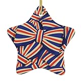 Taille : les décorations de Noël mesurent 8 cm x 8 cm, livrées avec divers éléments de Noël classiques tels que rond, cœur, étoile à cinq branches, flocon de neige et sapin de Noël.