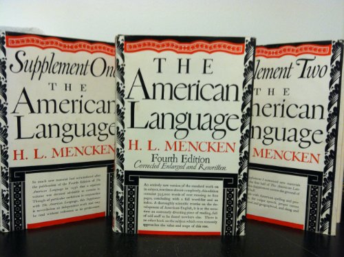 The American Language with Supplement One and S... B0032ZK2QC Book Cover