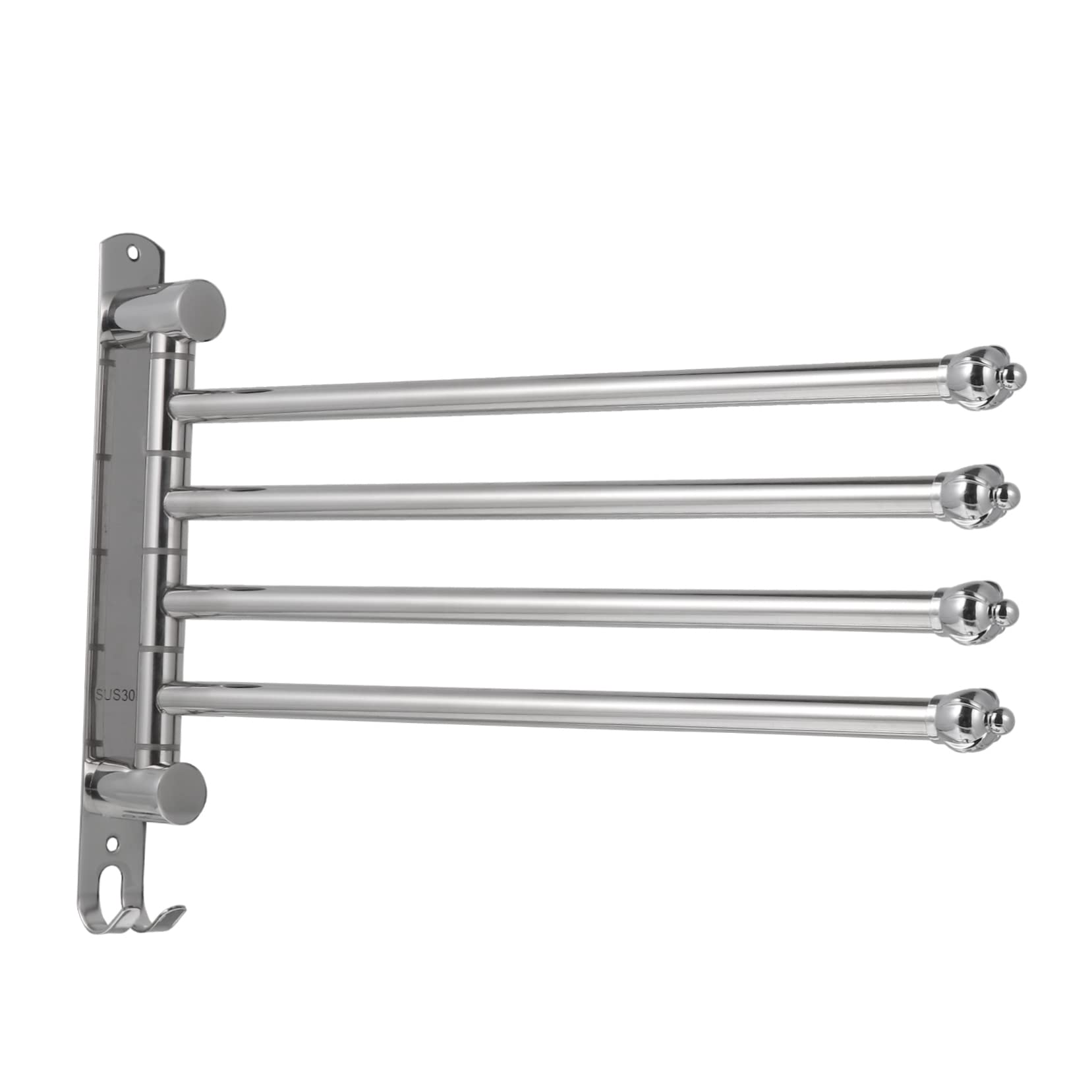 Porte-serviettes pivotant Lurrose pour organiser une petite salle de bain familiale