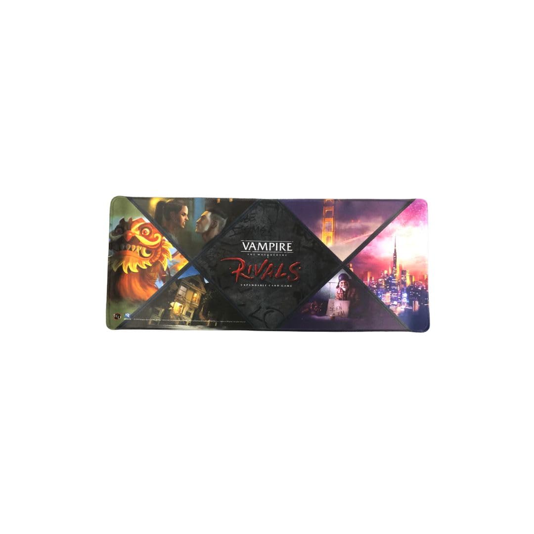 Renegade Game Studios | Vampire Rivals San Francisco Clan Playmat | Deck Construction | 2-4 Players | 30-70 Minutes