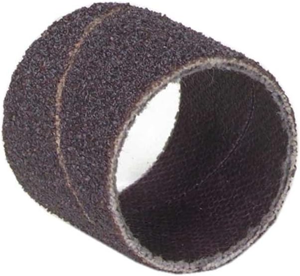 Merit Abrasive Spiral Band, Resin Bond, Aluminum Oxide, 2" Inside Diameter x 1/2" Width, Grit 80 (Pack of 100)