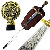 King Arthur Sword in The Stone: Excalibur Sword with Display Plaque. for Collection, Wall Decoration