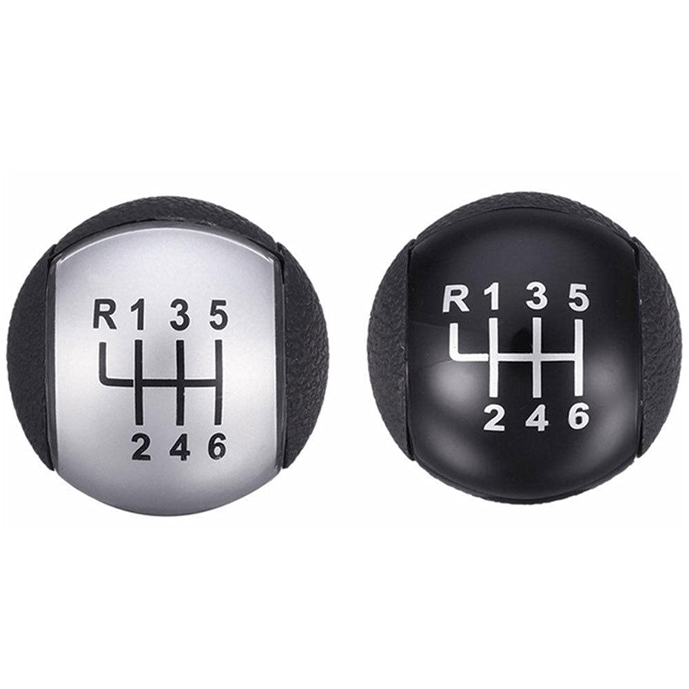 DOMENICA Pomello Leva Cambio Compatibile con Ford Focus Mondeo MK3 S-MAX C-MAX Mustang Galaxy Fiesta MK6 Transit (5 Marce