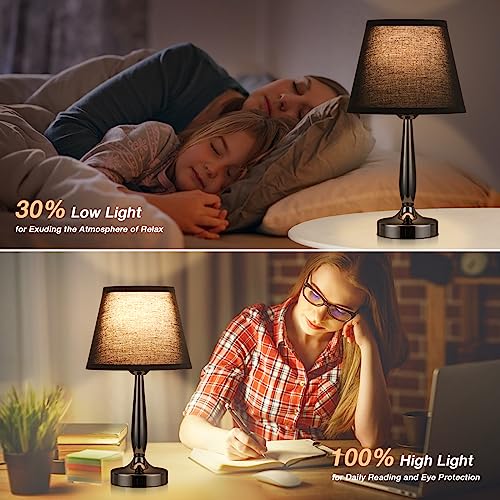 Kakanuo Black Touch Table Lamp for Bedroom, Small Bedside Lamp by Kakanuo - Used condition - Image 6