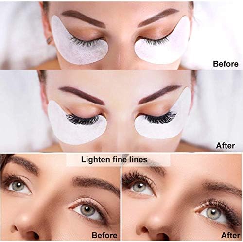 404 Pcs Eyelash Extension Kit - Eye Pads for Eyelash Extensions, Eyelash Brush, Glue Rings, Micro Brushes Disposable Applicator, Lash Tape (5 kinds, 404 pcs Lash Extension Kit)