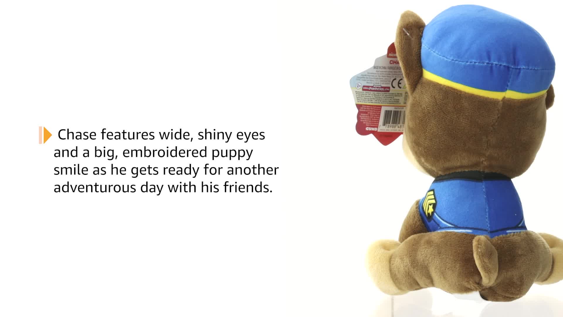GUND PAW Patrol: The Movie Chase Plush Stuffed Animal - 6 Inch Official Toy For Kids Ages 1+ - View #9