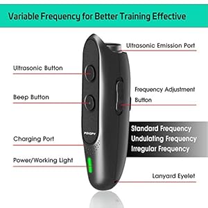   Anti-Bark-Device-for-Dog-Variable-Frequency-Ultrasonic-Dog-Bark-Deterrent-Rechargeable-2-in-1-Dog-Barking-Control-Device-Handheld-Dog-Training-Tool-Barking-Behavior-Trainer-164-Ft-Range-100-Safe